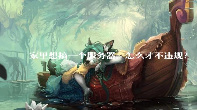 家里想搞一个服务器，怎么才不违规？